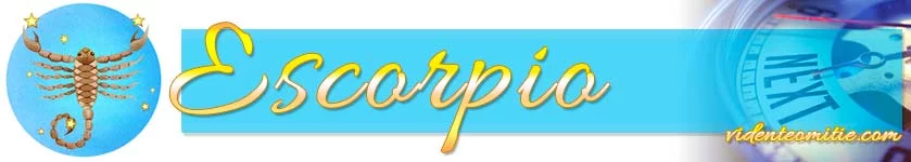 Horóscopo Semana Próxima Escorpio